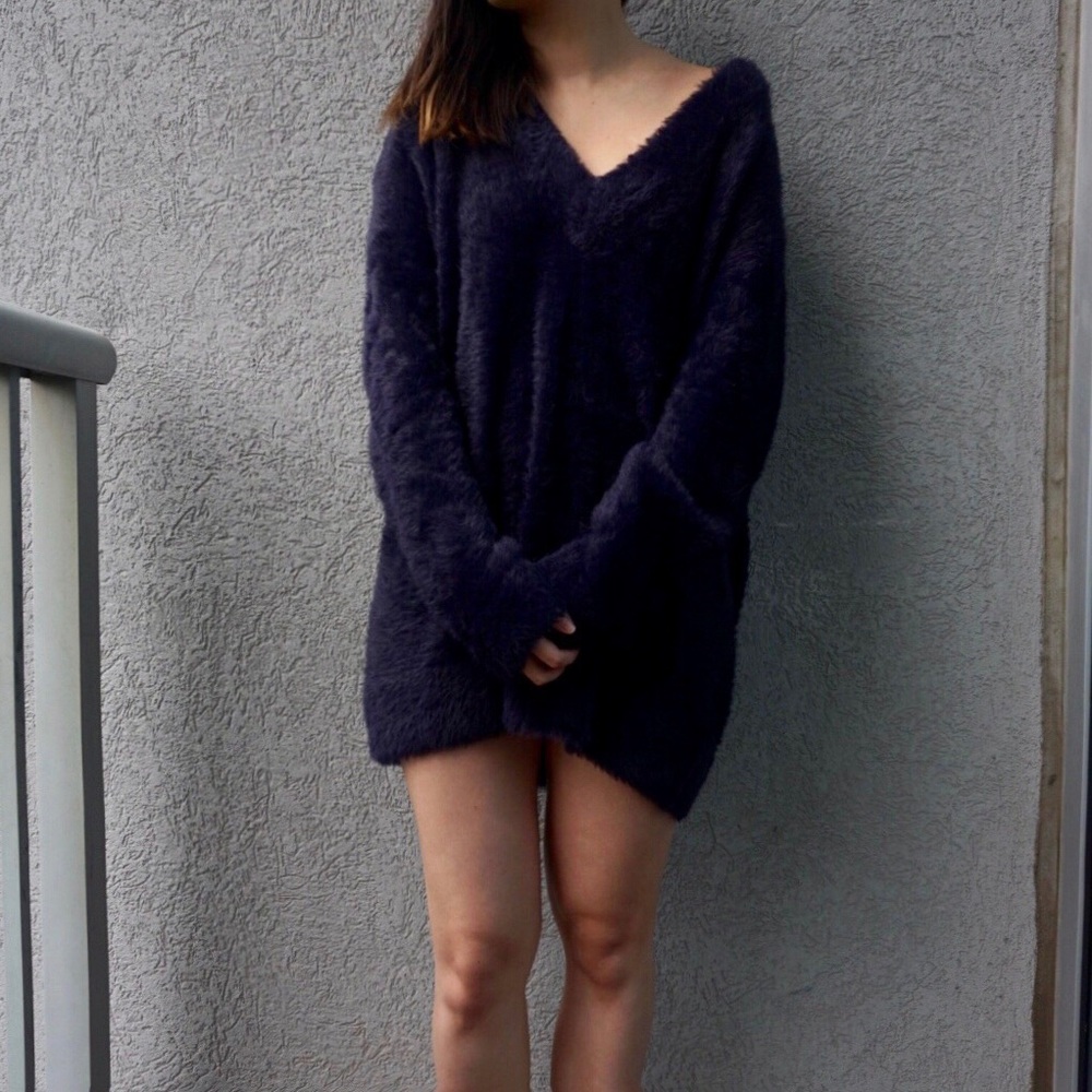 Zara oversized fuzzy sweater
